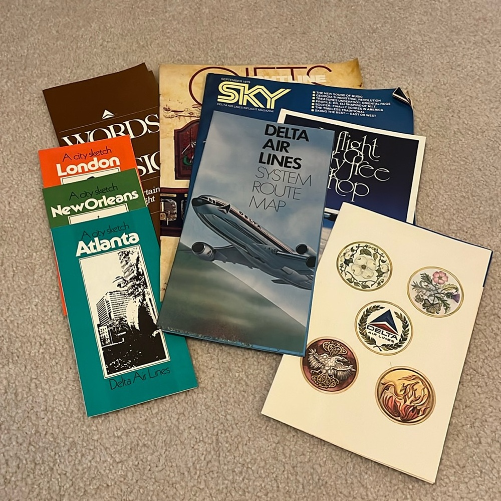 Vintage Delta Airlines Memorabilia